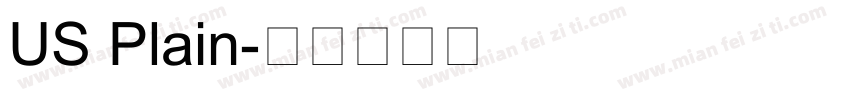 US Plain字体转换